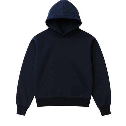 BLANK HOODIE - FRENCH NAVY