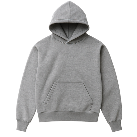 BLANK HOODIE - HEATHER GREY