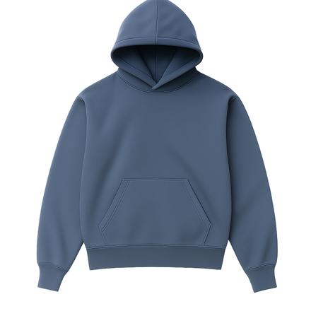 BLANK HOODIE - AIRFORCE BLUE