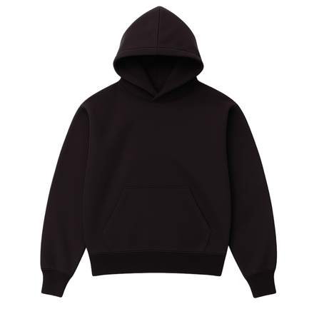 BLANK HOODIE - JET BLACK