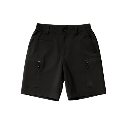 UTILITY CARGO SHORTS - BLACK